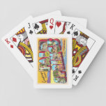 Palm Springs California Ca Large Letter Postcard Playing Cards at Zazzle