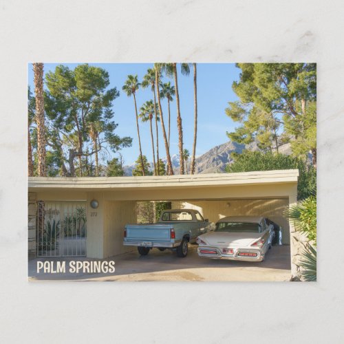 Palm Springs California Midcentury Modern Photo Postcard