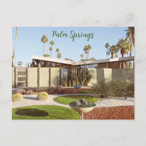 Palm Springs California Midcentury Modern Postcard