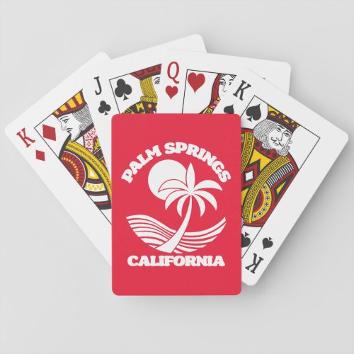 Palm Springs California Playing Cards