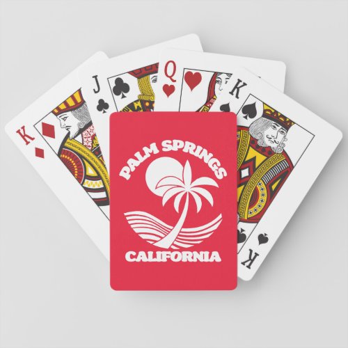 Palm Springs California Poker Cards