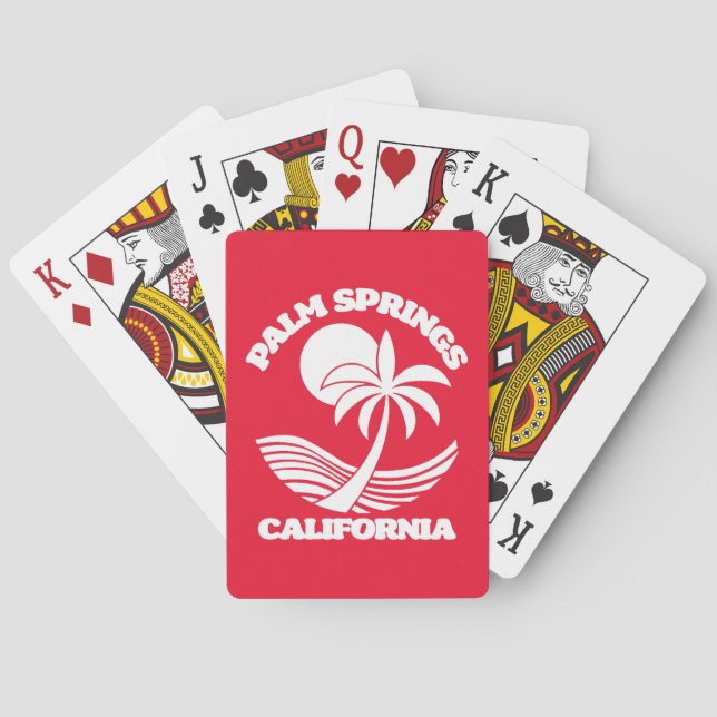 Palm Springs California Poker Cards (Back)