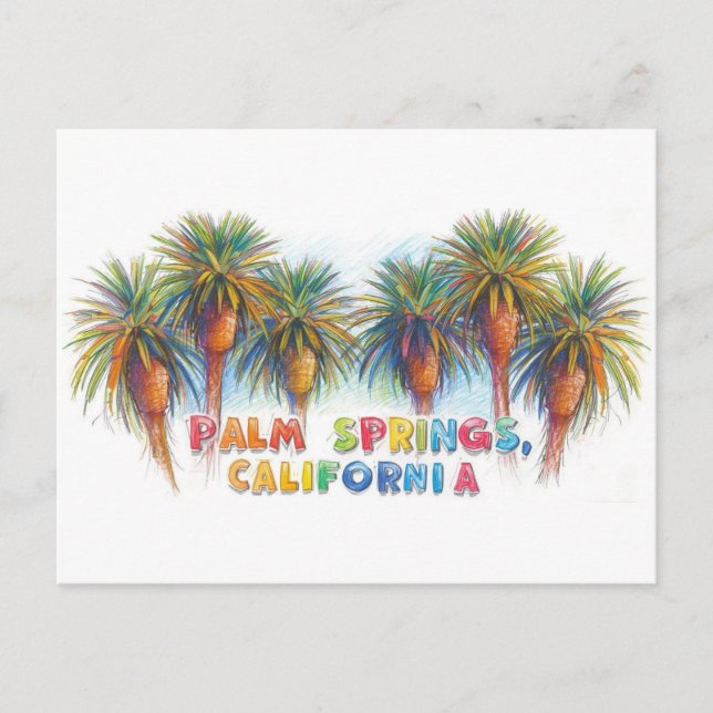 Palm springs california postcard (Front)