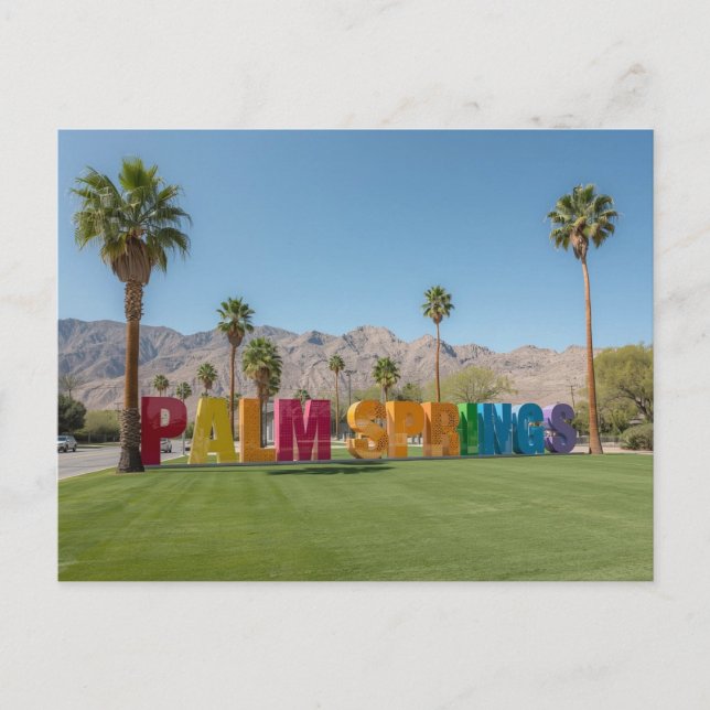Palm springs california postcard (Front)