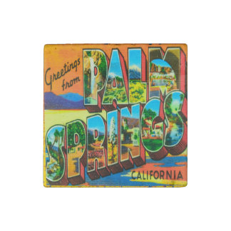 Palm Springs, California Stone Fridge Magnet
