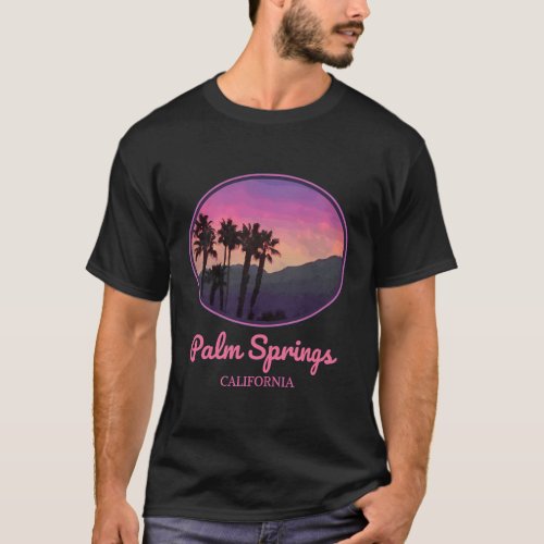 Palm Springs California Style Sunset T_Shirt