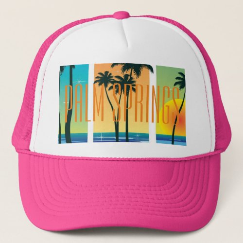 Palm Springs California Trucker Hat