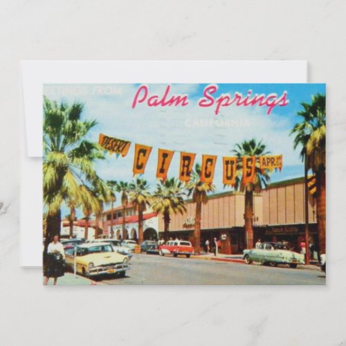 Palm Springs California vintage 1950 photograph Card