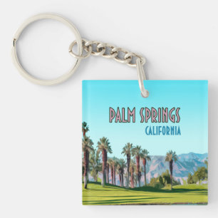 Palm Springs California Vintage Keychain