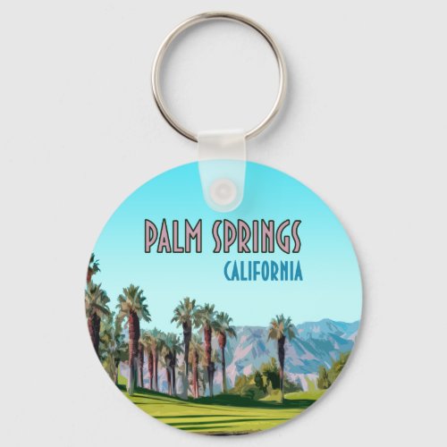 Palm Springs California Vintage Keychain