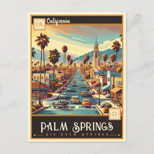 Palm Springs California  Vintage Postcard
