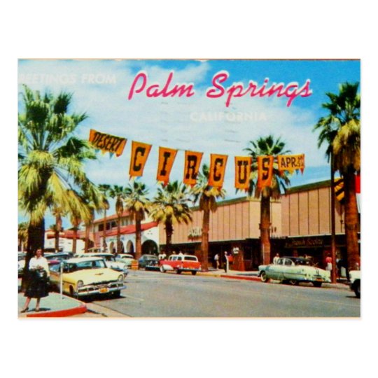 Palm Springs California Vintage Postcard Zazzle Palm Springs California Vintage Postcard