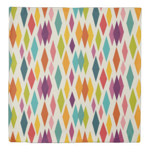 Palm Springs Diamonds Midcentury Modern Pattern Duvet Cover