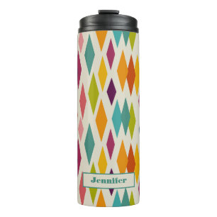 Palm Springs Diamonds Midcentury Modern Pattern Thermal Tumbler