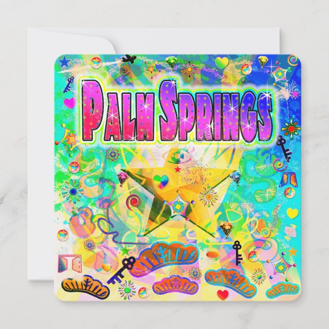 Palm Springs Epoch Hour Holiday Card (Front)