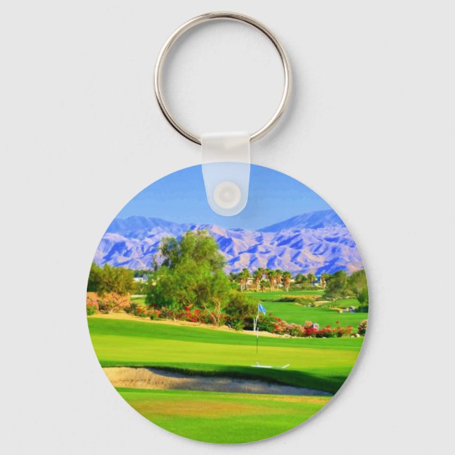Palm Springs Golf.JPG Keychain (Front)