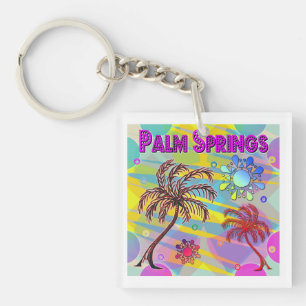 Palm Springs Happy and Hope Keychain