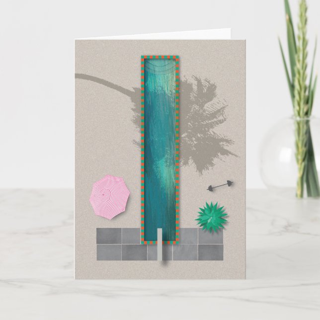 Palm Springs Hot Climate Festivus Pool Card (Front)