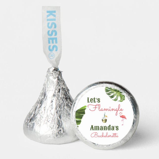 Palm Springs Last Flamingle Bachelorette Party Hershey®'s Kisses® (Front)