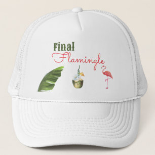 Palm Springs Last Flamingle Bachelorette Party Trucker Hat