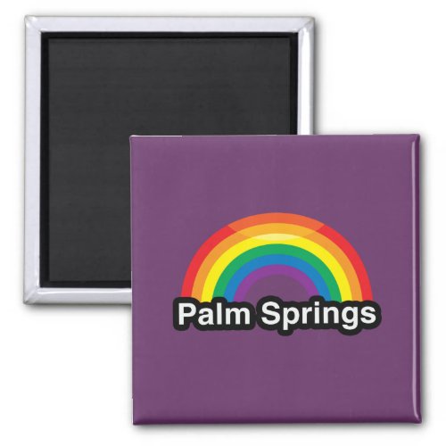 PALM SPRINGS LGBT PRIDE RAINBOW MAGNET