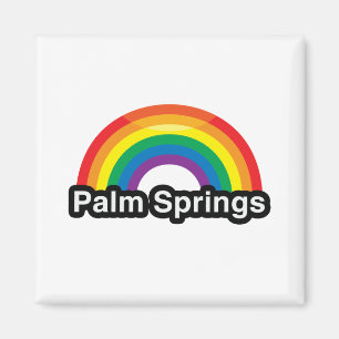 PALM SPRINGS LGBT PRIDE RAINBOW -.png Magnet