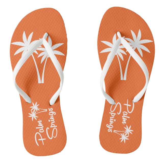 Palm Springs Mid Century Modern Flip Flops (Footbed)