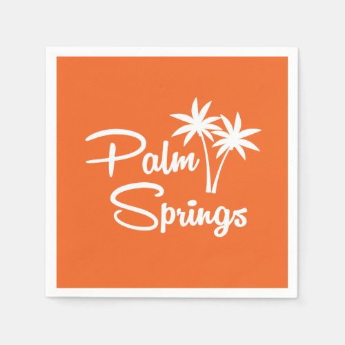 Palm Springs Mid Century Modern Paper Napkins