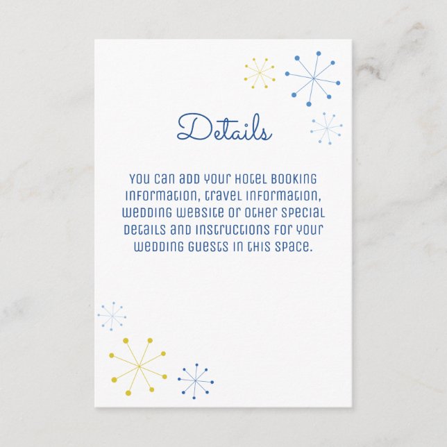 Palm Springs Midcentury Modern Vintage Enclosure Card (Front)