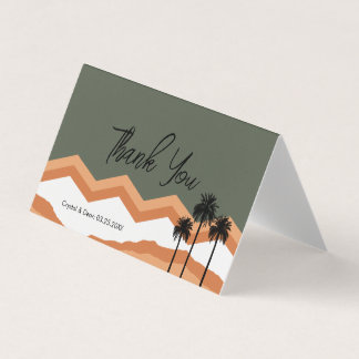 Palm Springs Modern Thank You Folded Card