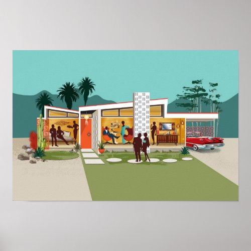 Palm Springs Paradise Palms House  Poster