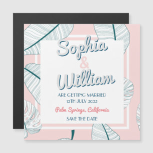 Palm Springs Paradise Wedding Save The Date Magnet