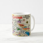 Palm Springs Retro Map Mug<br><div class="desc">A very colorful retro postcard greetings from Palm Springs, California repurposed!</div>