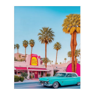Palm Springs Retro Neon 2 Acrylic Print