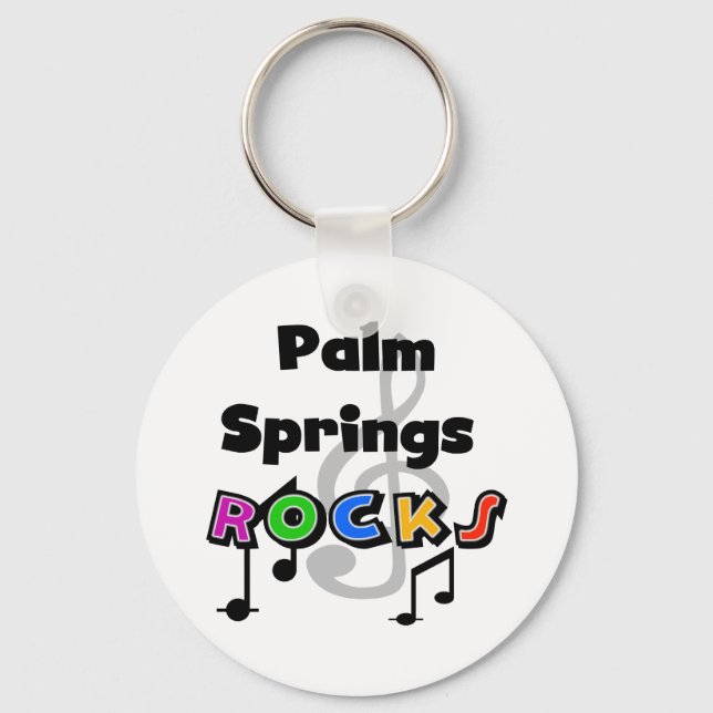 Palm Springs Rocks Keychain (Front)