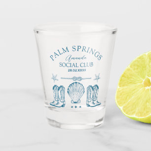 Palm Springs Social Club   Bachelorette Shot Glass