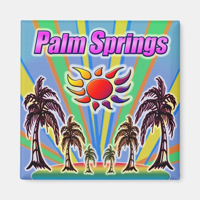 Palm Springs Summer Love Magnet (Front)