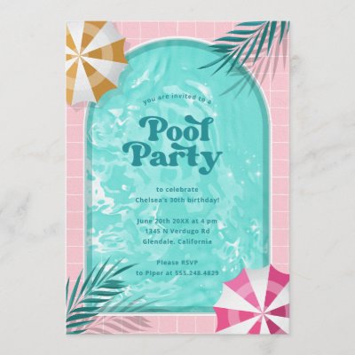 Retro Checkered Blue 38th birthday invitations | Zazzle