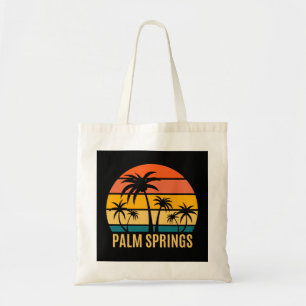 Palm Springs Sunset And Palm Trees Beach  Tote Bag