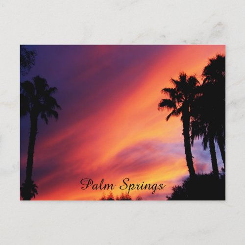 Palm Springs Sunset Postcard