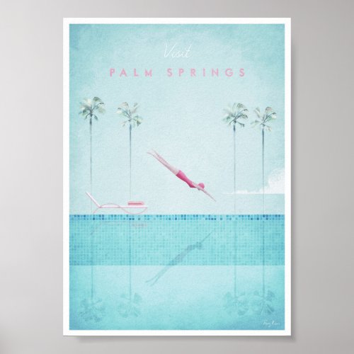 Palm Springs Vintage Travel Poster