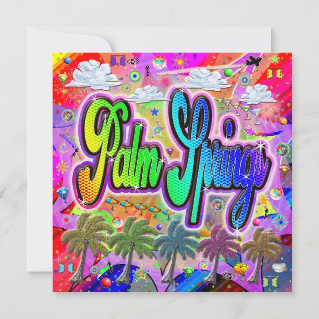 Palm Springs Vista Express Holiday Card (Front)