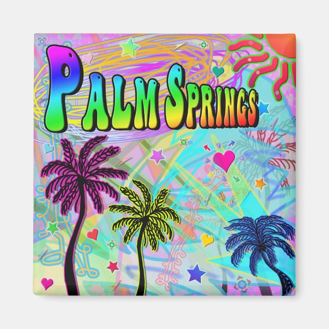 Palm Springs Vivid Romance Magnet (Front)