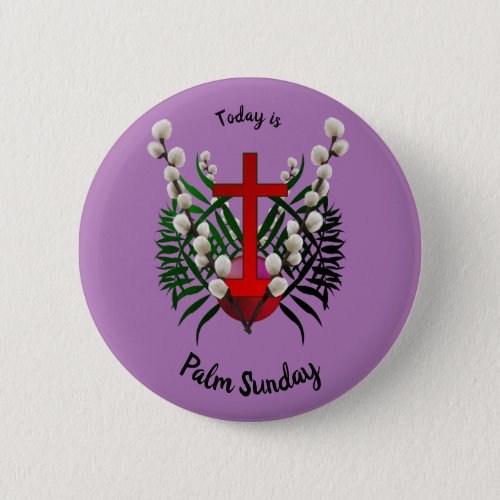 Palm Sunday A Christian Holy Day 6 Cm Round Badge Button