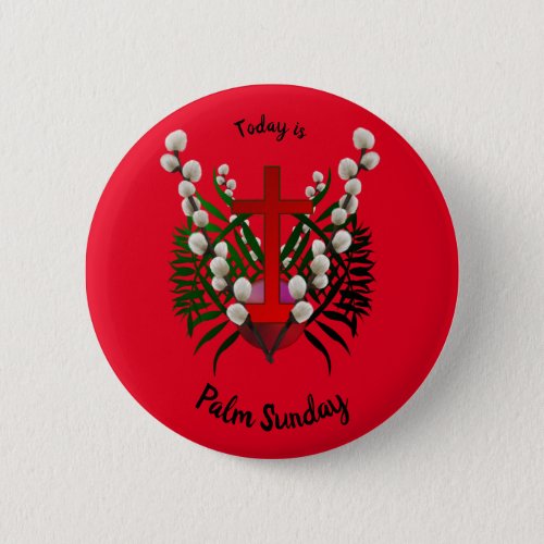 Palm Sunday A Christian Holy Day 6 Cm Round Badge Button