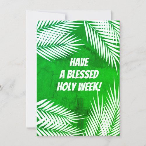 Palm Sunday and Happy Easter Holiday Card
