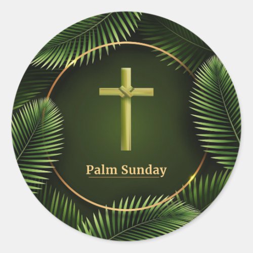 Palm Sunday Classic Round Sticker