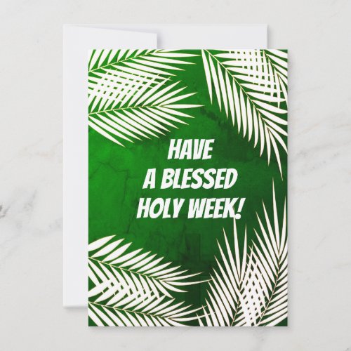 Palm Sunday  Easter Holiday Card