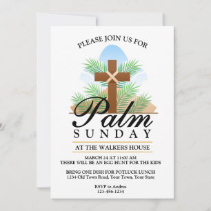Palm Sunday Invitation