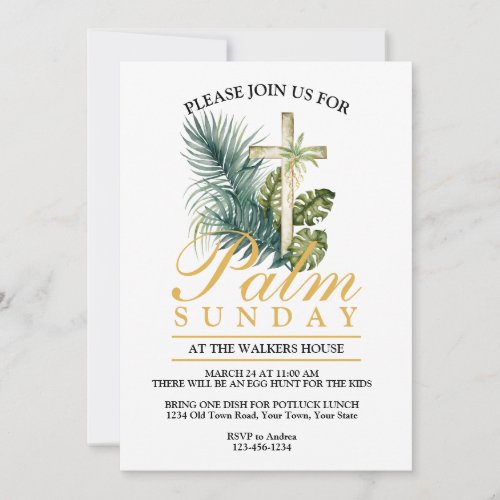 Palm Sunday Invitation